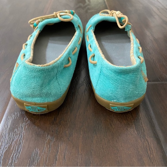 Vans Off The Wall Women's The Original Surf Siders Turquoise Size 5.5 - Picture 5 of 8